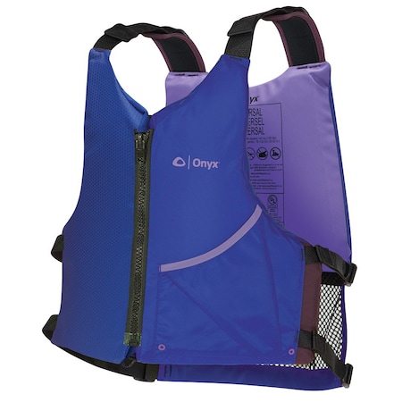Onyx Outdoor Onyx Universal Paddle PFD Life Jacket - Adult - Blue/Purple 121900-600-004-24